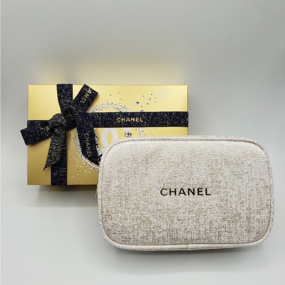 100% Authentic Chanel 2023 cosmetic make up pouch